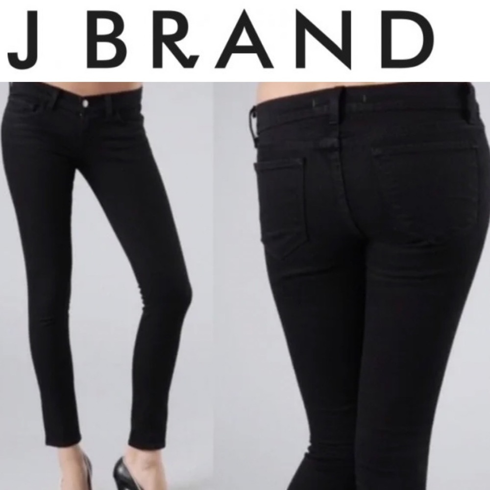 J Brand Women's Jet Black Skinny Jeans